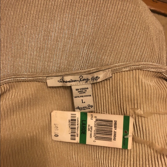 NWT American Rag Champagne Holiday Dress |Large - Picture 8 of 8